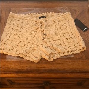 Forever 21 crochet shorts